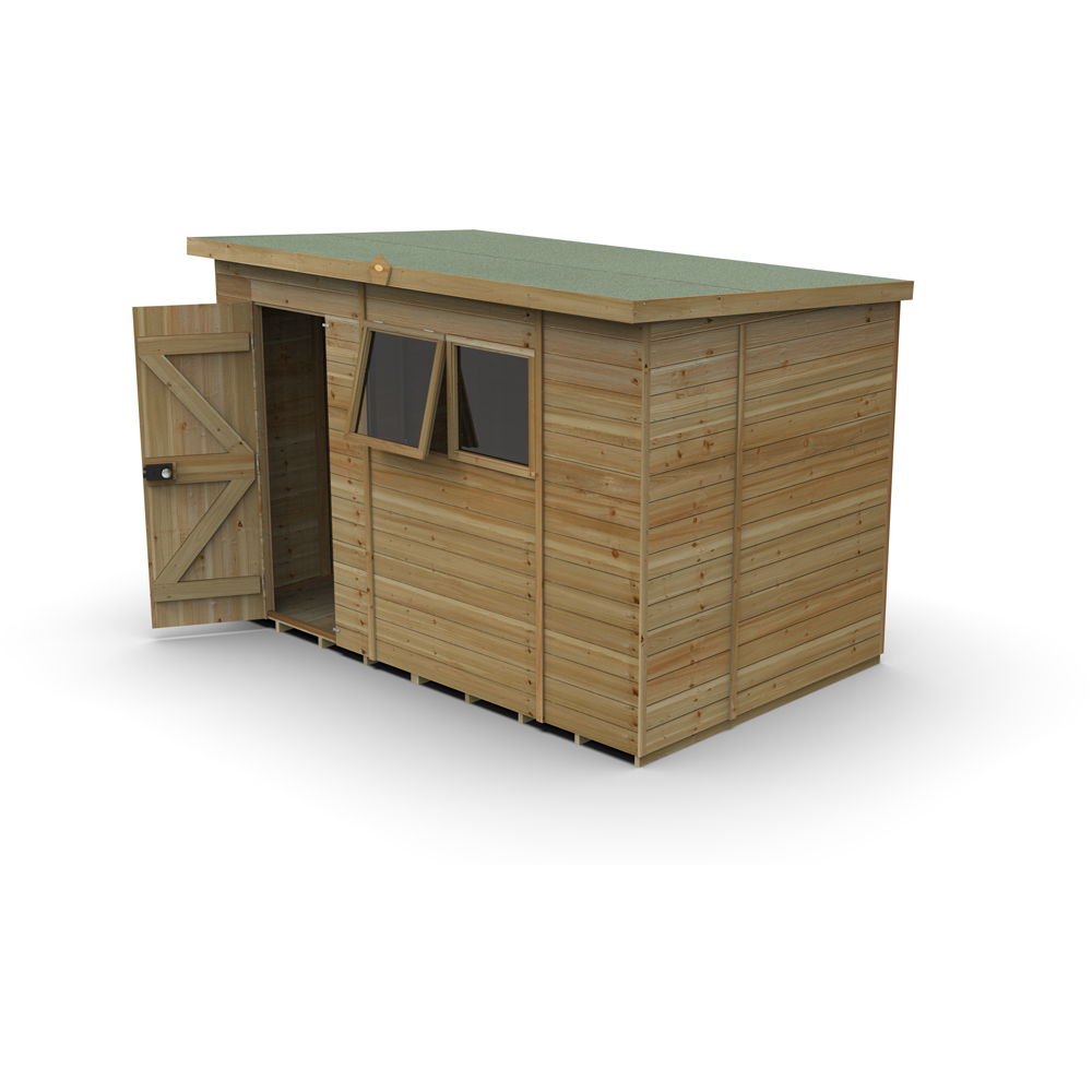 Forest Garden Timberdale 10 x 6ft Single Opening Pent Shed Image 3