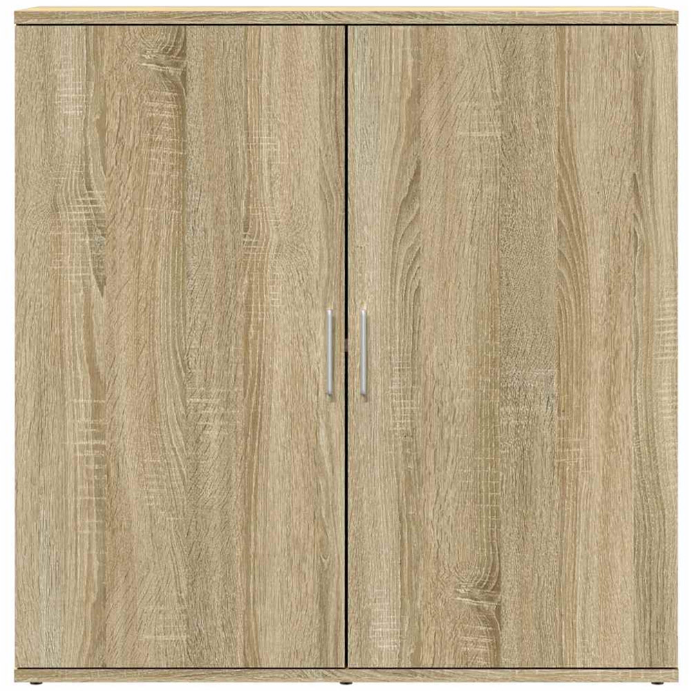 vidaXL 2 Door Sonoma Oak Sideboard Set of 2 Image 5