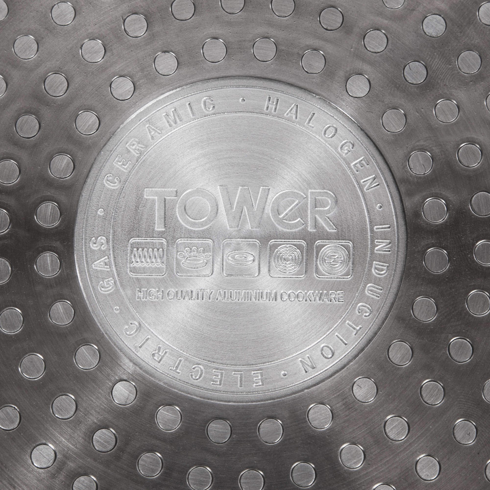 Tower 3 Piece Black Ceramic Pan Set Image 6