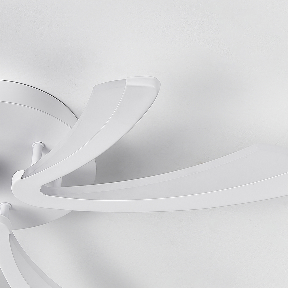 Living and Home V Shaped LED Semi Flush Ceiling Light Image 5