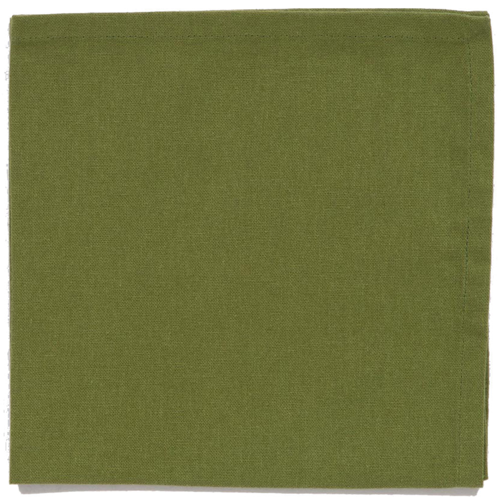 AVON Olive Green Cotton Napkins 45 x 45cm 2 Pack Image 1