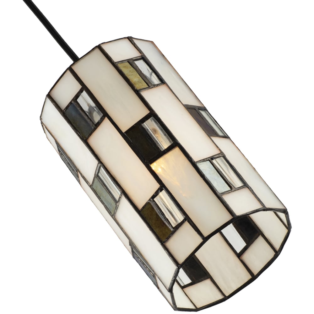 Happy Homewares Opal White Tiffany Glass Pendant Shade Image 4
