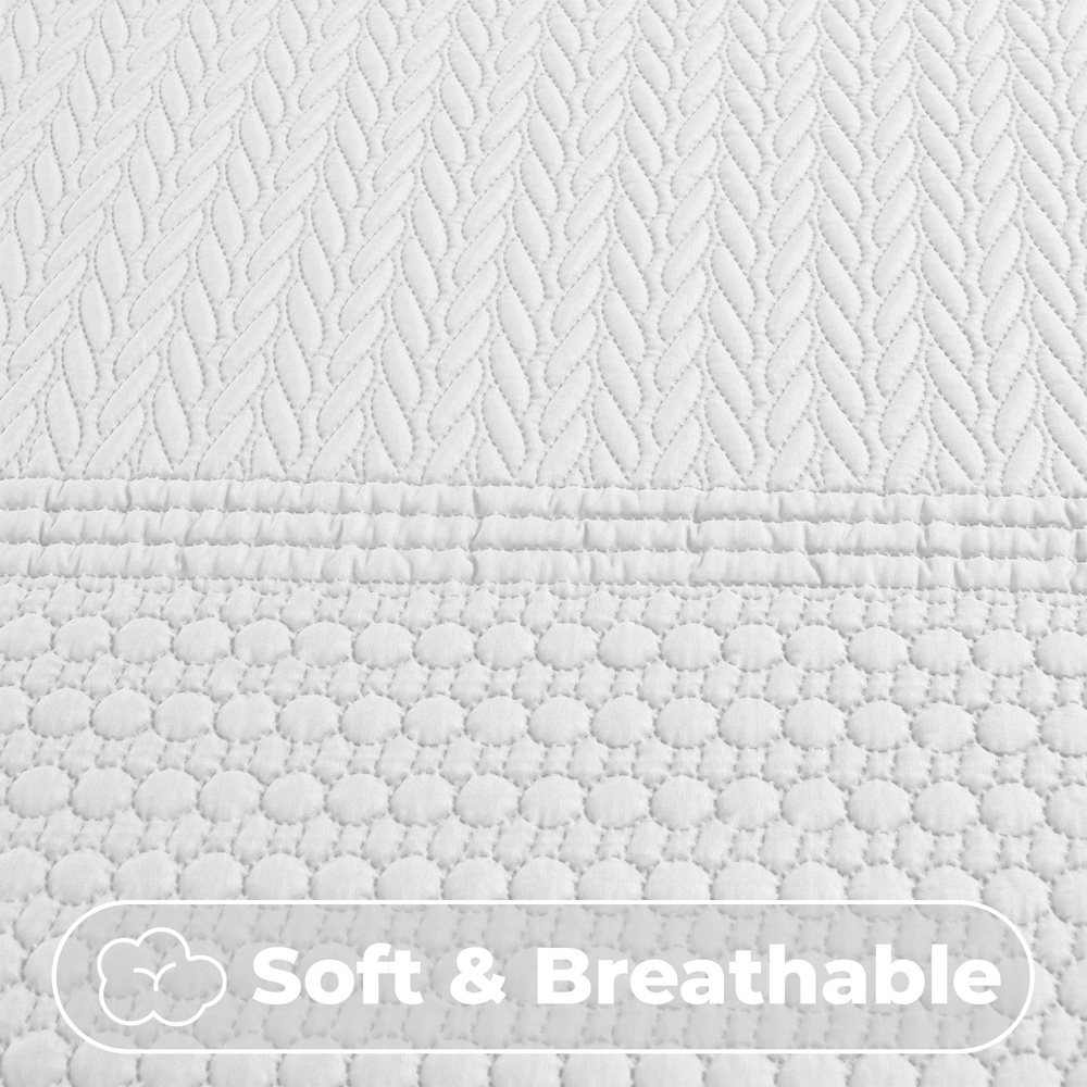 Velosso Double White Paloma Duvet Set Image 4