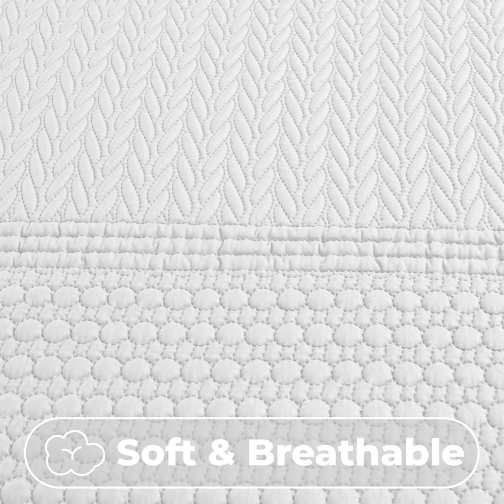 Velosso Super King Size White Paloma Duvet Set Image 4