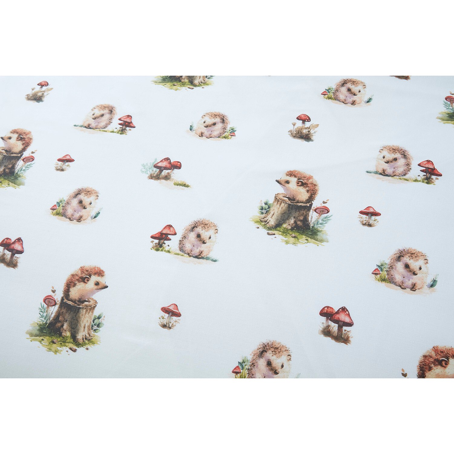 Divante Hettie the Hedgehog Duvet Cover and Pillowcase Set - Natural / Double Image 5