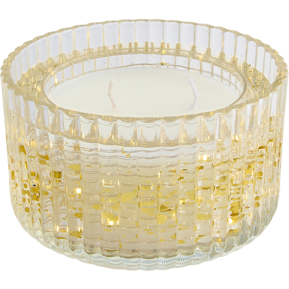 Ribbed Glitter Light-Up LED Candle Image 9