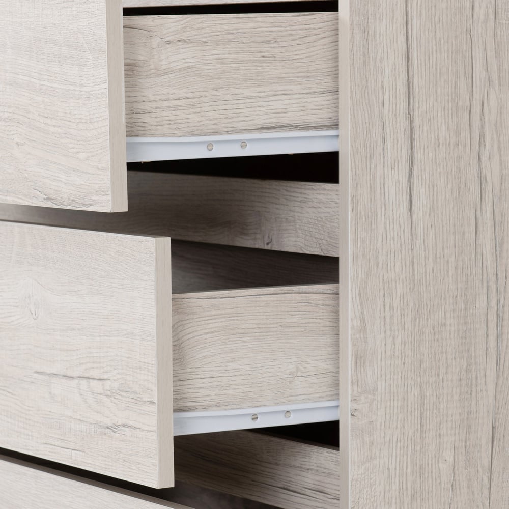 Seconique Malvern 5 Drawer Urban Snow Chest of Drawers Image 7