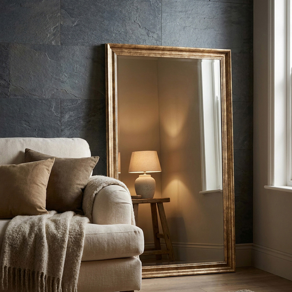 Maison Antique Bevel Mirror Gold Image 9