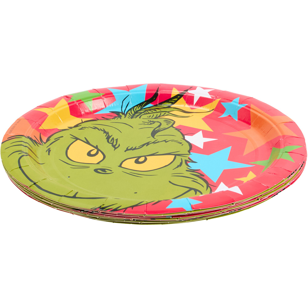 Pack of 10 Grinch Plates Image 3