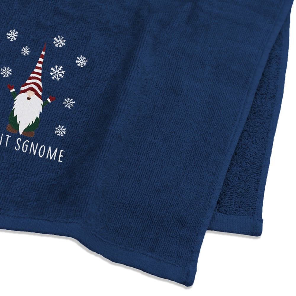 Noel Square Xmas Gonks Navy Hand Towel 2 Pack Image 4