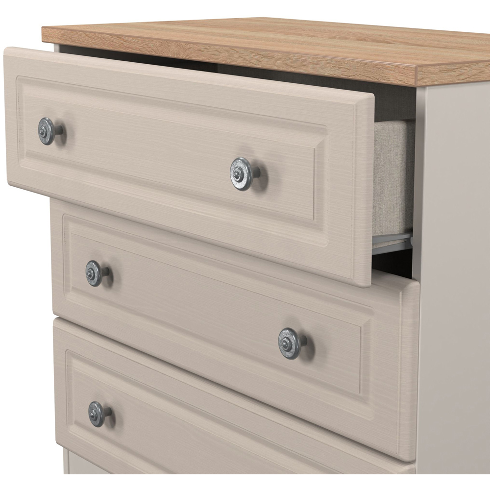 Crowndale Norfolk 3 Drawer Kashmir Ash and Bardolino Oak Chest of Drawers Ready Assembled Image 5