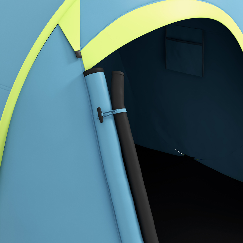 Outsunny 2 Person Waterproof Pop Up Camping Tent with Carry Bag Blue Image 9
