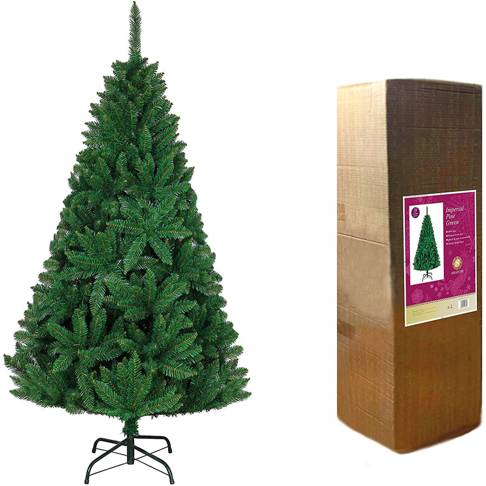 Shatchi Imperial Pine Green Artificial Christmas Tree 12ft Image 4