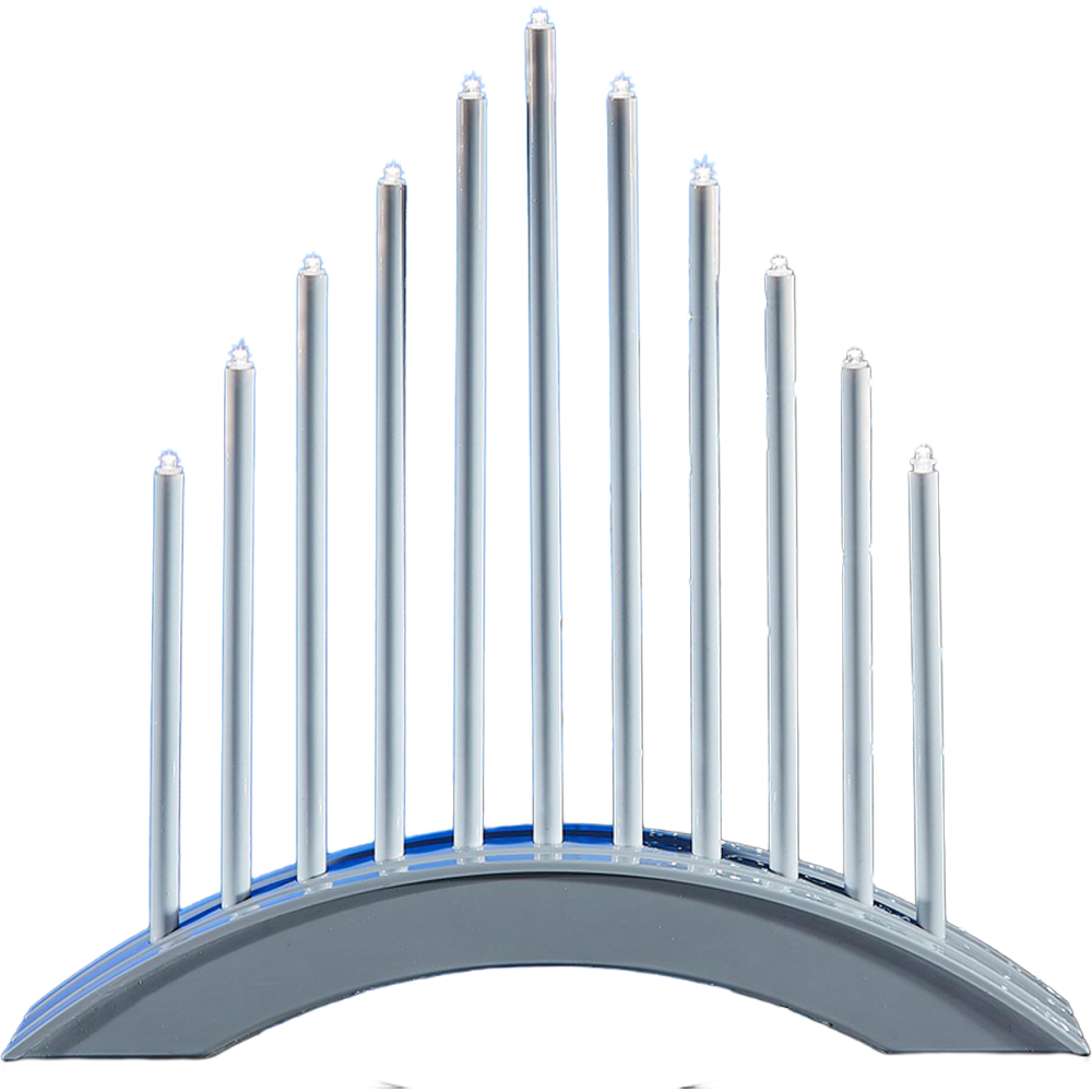 11 Light White Candle Bridge - White Image 1