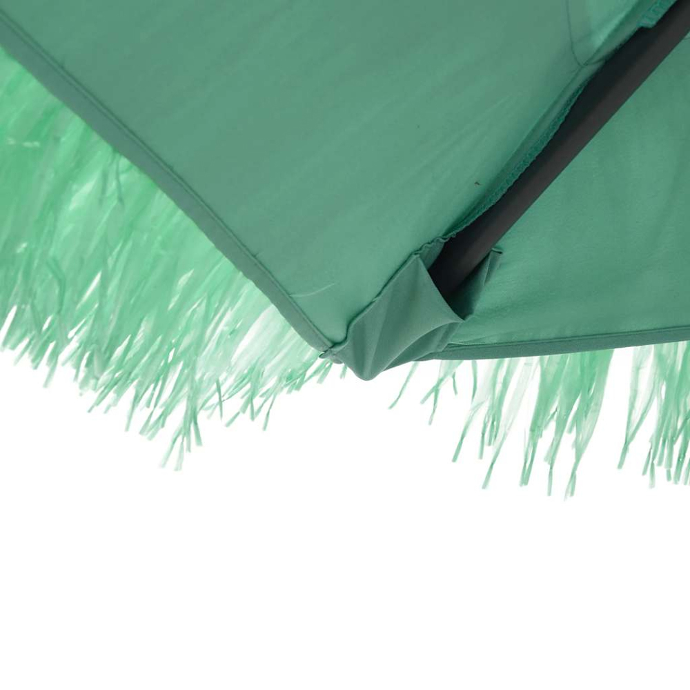vidaXL Green Straw Top Garden Parasol with Steel Pole 3.2m Image 6