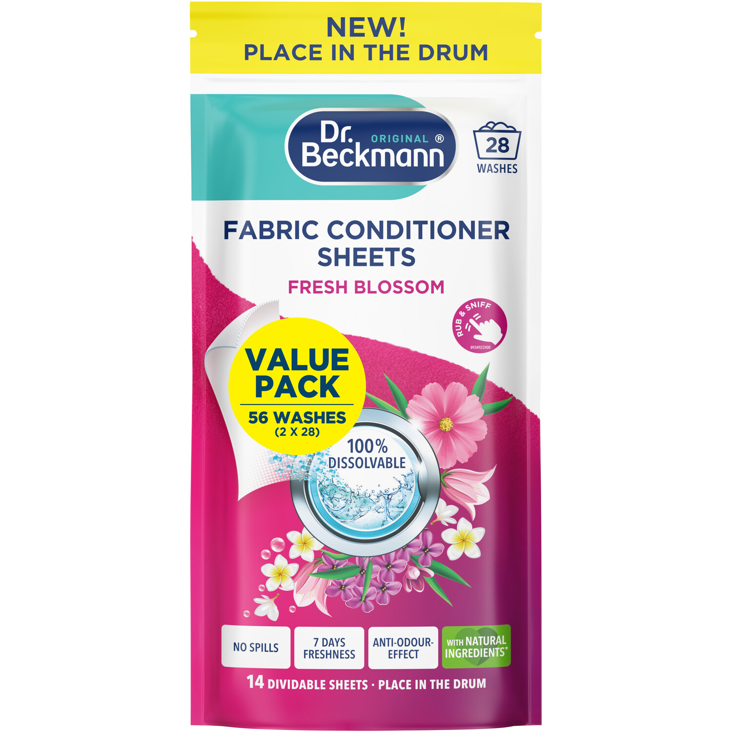 Dr Beckmann Fabric Conditioner Twin Pack Fresh Blossom Image