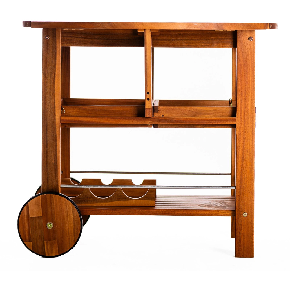 Thompson & Morgan Acacia Trolley Serving Table Image 3