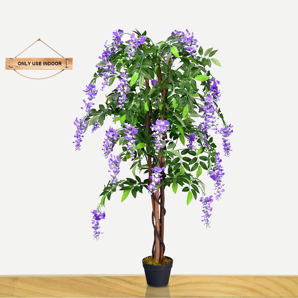 Costway Ficus Wisteria Artificial Tree 5ft Image 4