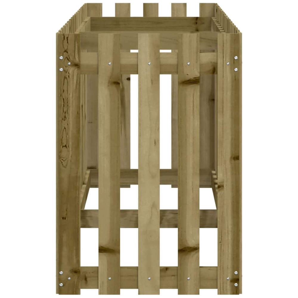 vidaXL Brown Pine Wood Raised Garden Bed 70 x 50 x 200cm Image 5