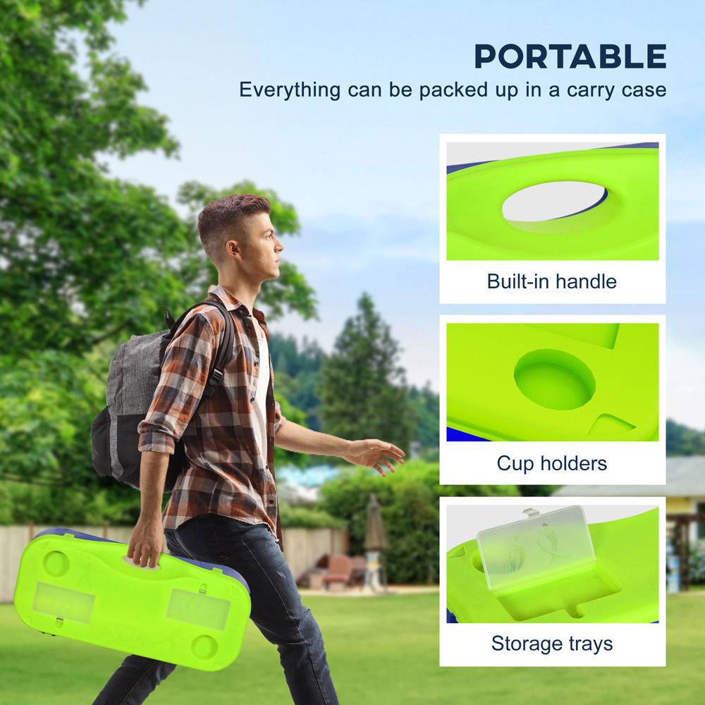 SPORTNOW Portable Badminton Net Set with Rackets and Shuttlecocks Image 8