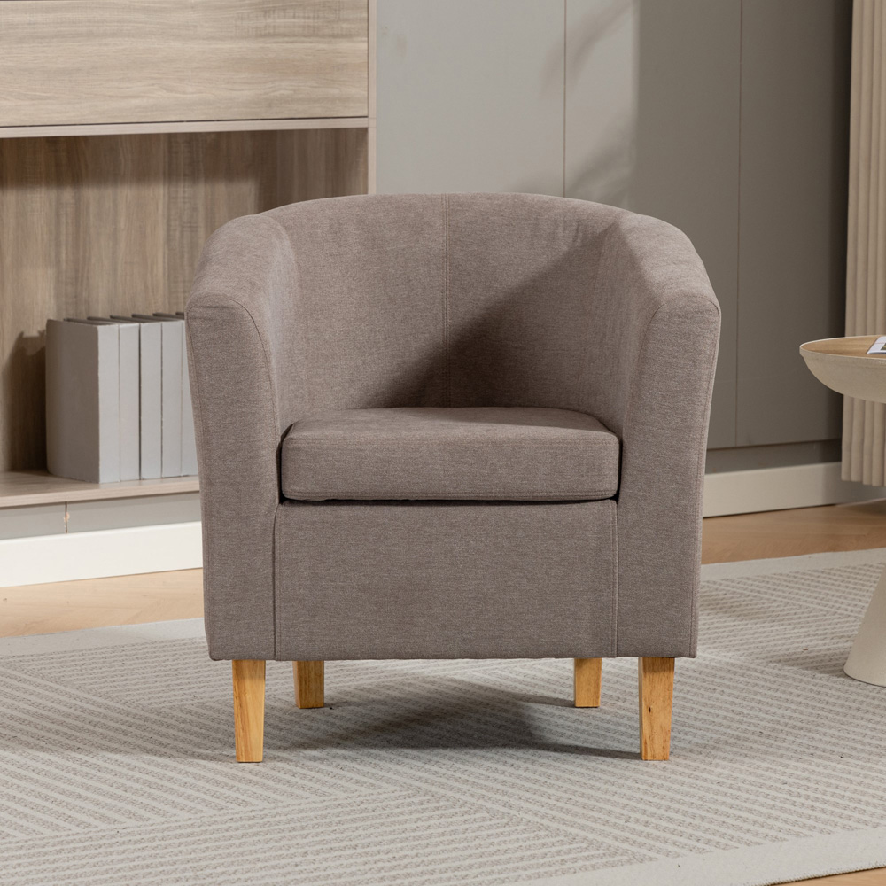 Artemis Home Millie Brown Fabric Accent Chair Image 3