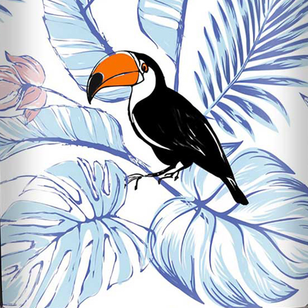 Warren Reed Designer Small Tropical Toucan Suitcase Image 3