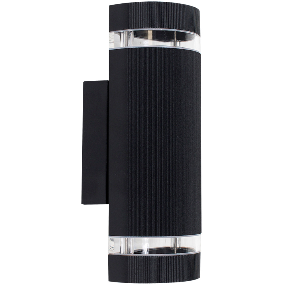 ValueLights Ryston Black Cool White Bulb Wall Up-Down Light Image 1