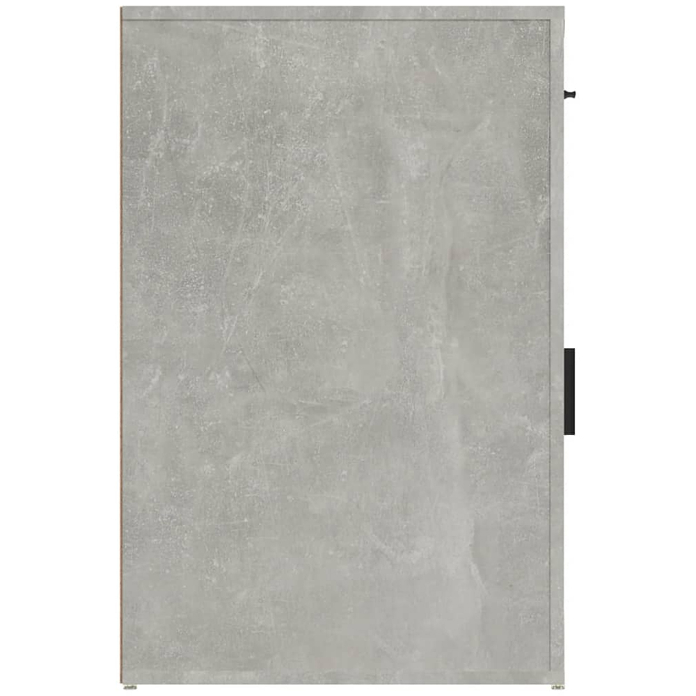 vidaXL Single Door Single Drawer Concrete Grey Wooden Desk Cabinet Image 7