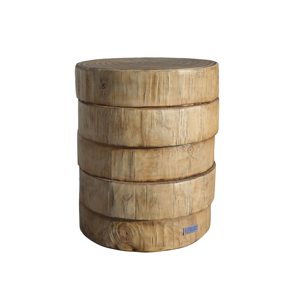 Direct Wicker Wooden Round Side Table Image 2