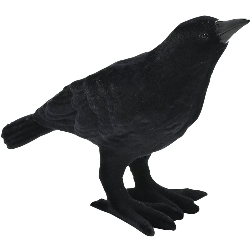 Hocus Pocus Halloween Flocked Crow Image 1