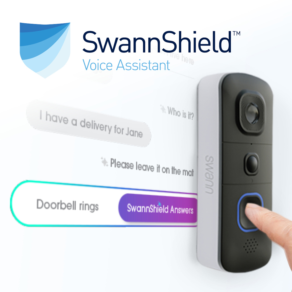 Swann EVO HD Wireless 140 Degree View Angle Wi-Fi Video Doorbell and Chime with 2 Way Audio 32GB Image 7