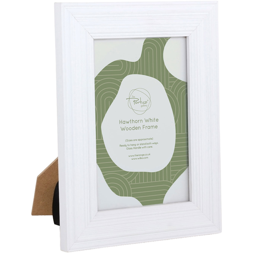 Hawthorn Wooden Plain Photo Frame White 8 x 6 inch Image 3