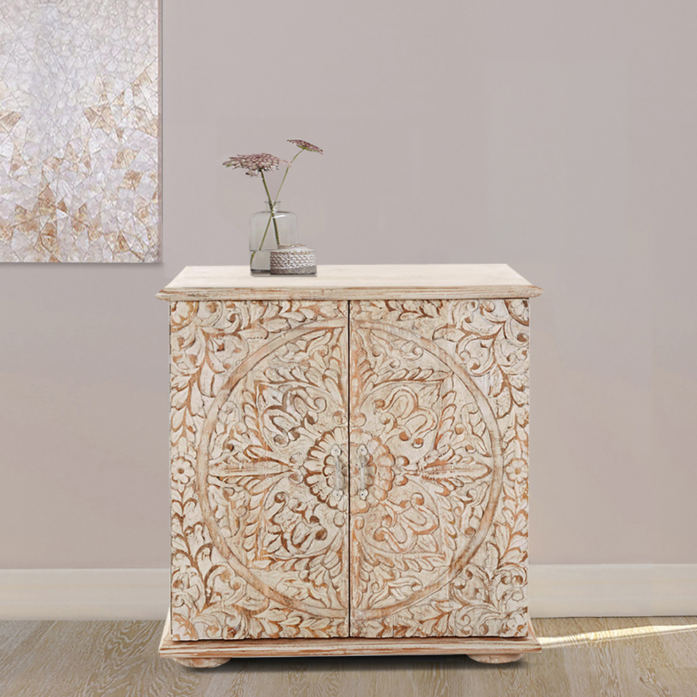 Loft24 Salim 2 Door Brown Sideboard Image 6