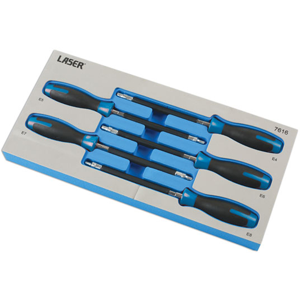 Laser 5 Piece E-Socket Flexi Driver Set Image 7