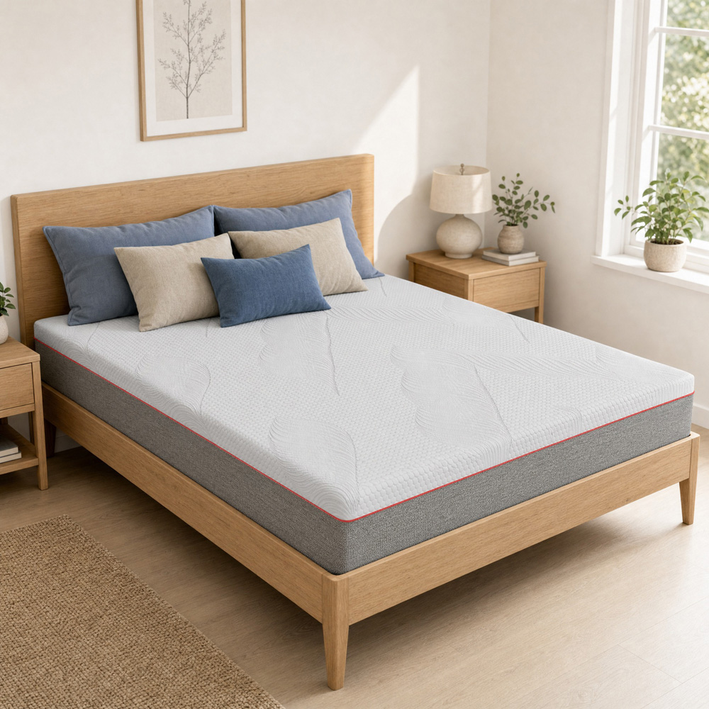 Visco Therapy Small Double Harmony Gel Memory Pocket Sprung Mattress with 2 Deep Sleep Pillow Image 2