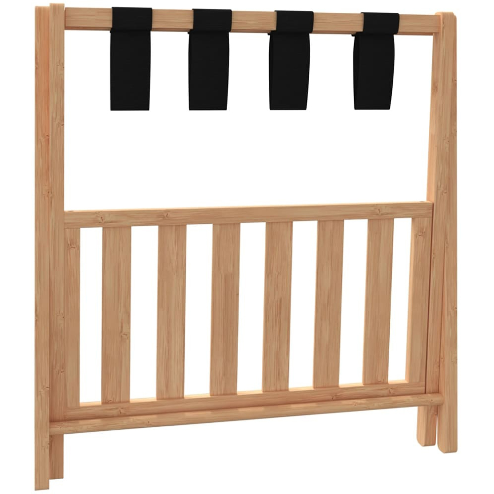 Walplus 2 Shelf Foldable Natural Bamboo Luggage Rack 58 x 68 x 38cm Image 6