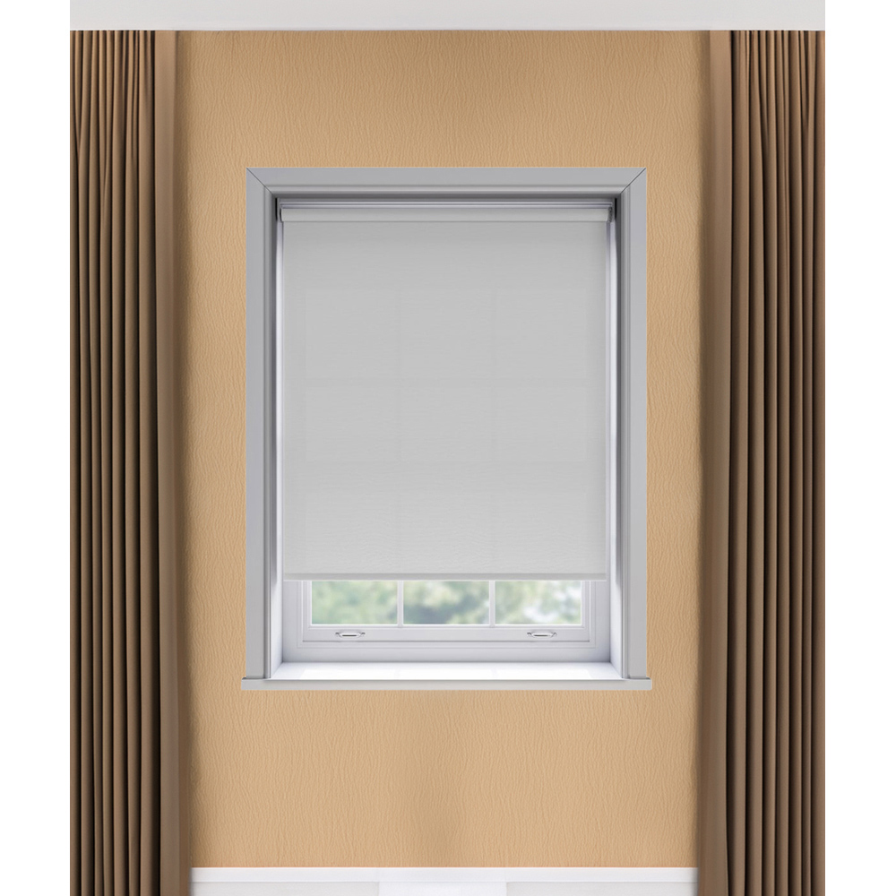 New Edge Blinds Thermal Blackout Roller Blind White 115cm Image 3