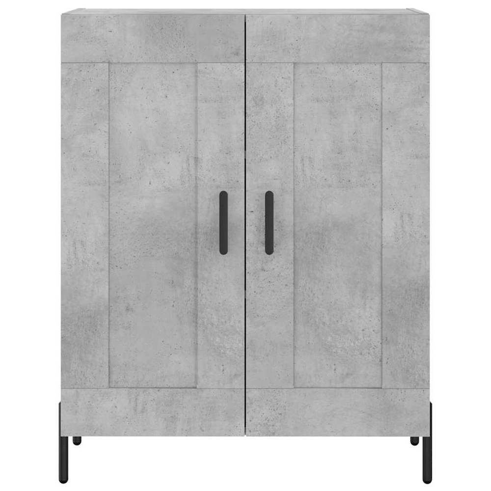 vidaXL 4 Door Concrete Grey Highboard Image 8