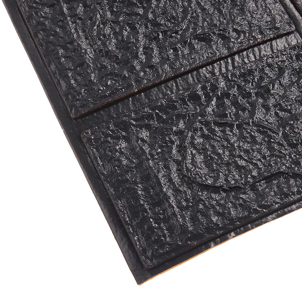 Living and Home 3D Brick Texture Black and Grey Wall Sticker 15 Pack Image 4