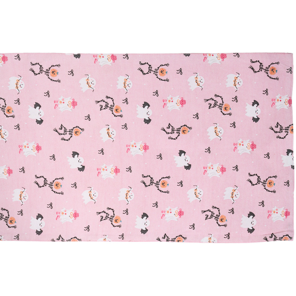 Halloween Print Table Runner Pink Image 5