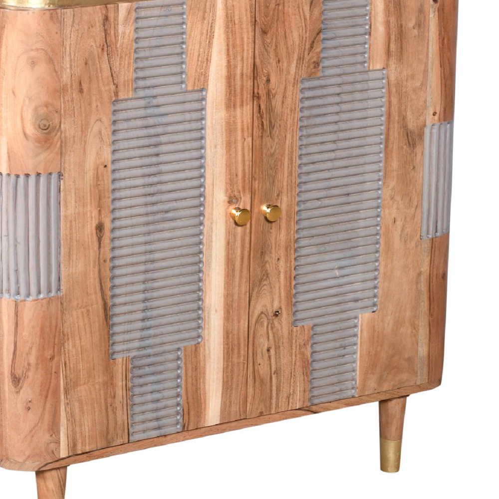 Brooklyn Wilton 2 Door Acacia Wood Sideboard Image 5