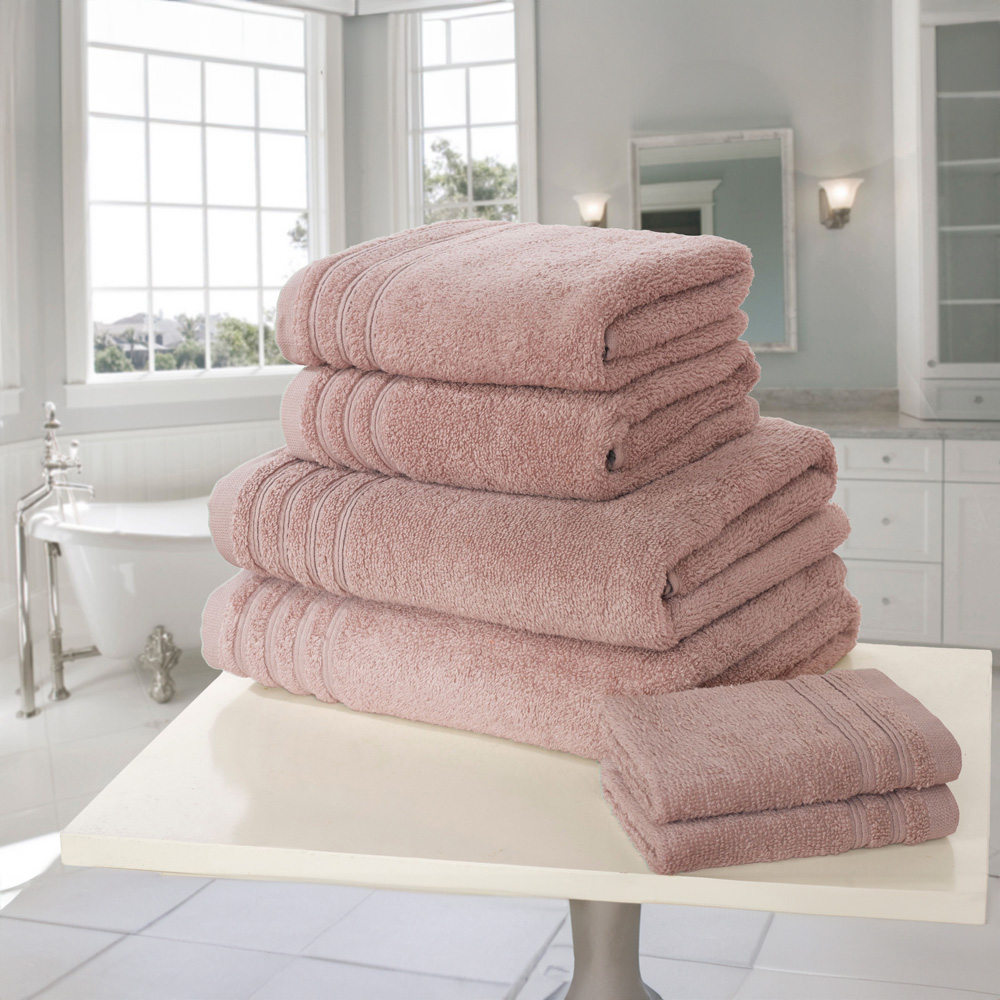 Rapport Home So Soft Dusky Pink Cotton Bath Towel Image 2