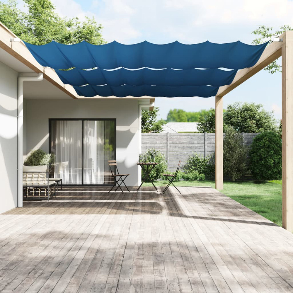 vidaXL Blue Oxford Fabric Vertical Awning 2 x 4.2m Image 1