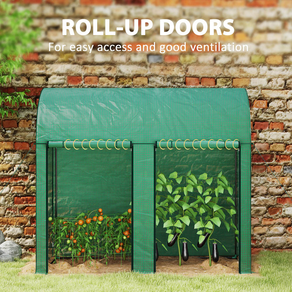 Outsunny 6.5 x 3.2ft Tomato Greenhouse with Zipped Door Image 6