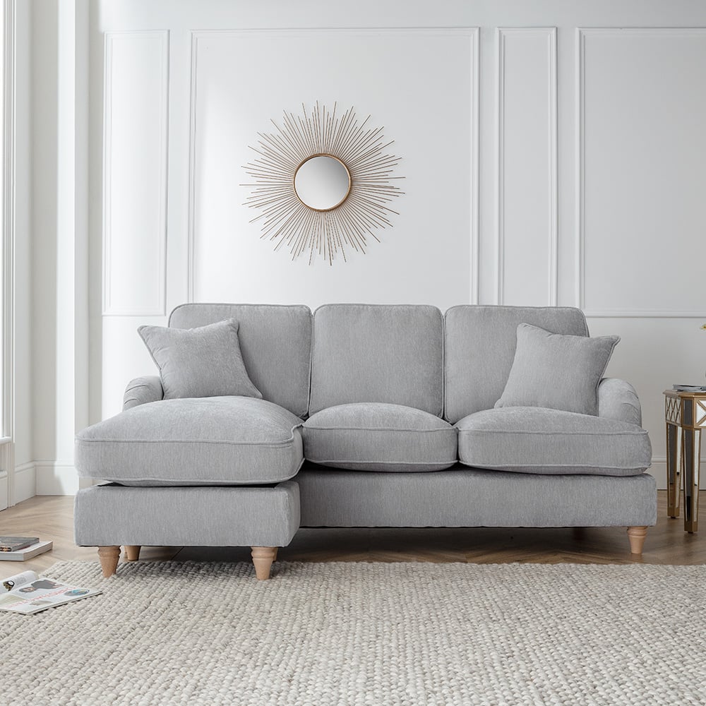 The Vienna 3 Seater Ice Left Hand Chaise Sofa Image 4