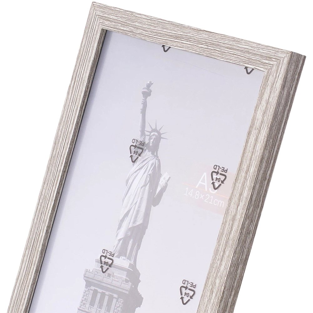 Living and Home Grey Wood Grain Photo Frame 5.8 x 8.3 inch 5 Pack Image 6
