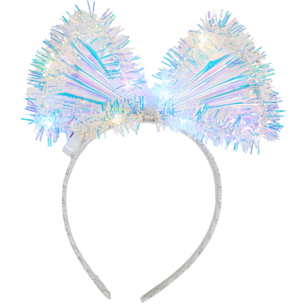 Light Up Iridescent Bow Headband Image 2