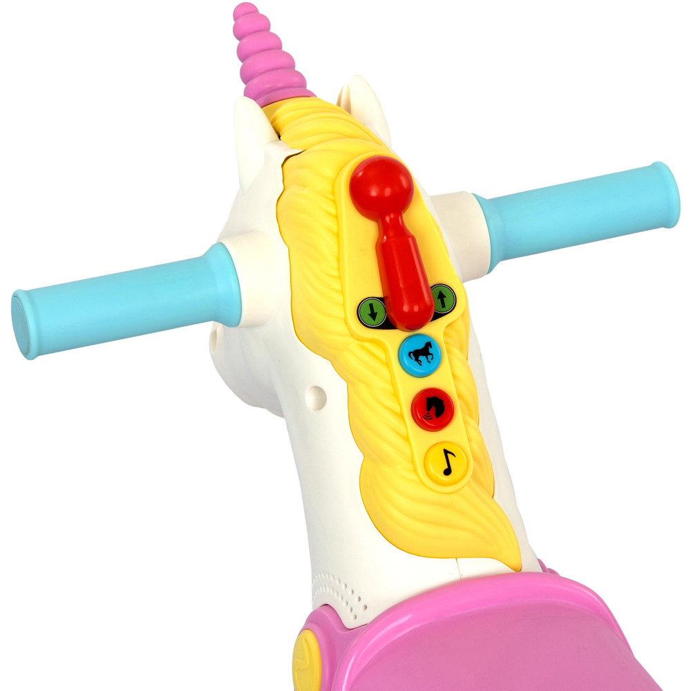 Winfun 2-in-1 Toddler Rainbow Ride-On Unicorn Train and Rocker Image 6