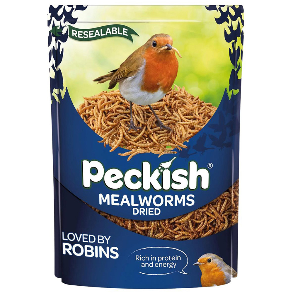 Peckish Natural High Protein Dried Mealworms Wild Bird Food 1kg Image 1