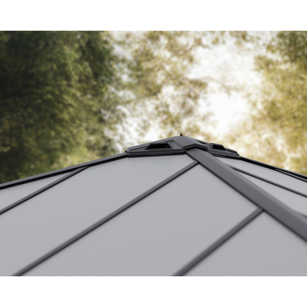 Palram Canopia Dallas 4.2 x 4.2m Grey Gazebo Image 3